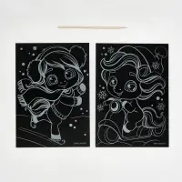 Набор гравюр &laquo;Волшебное время&raquo; А6, 2 шт.