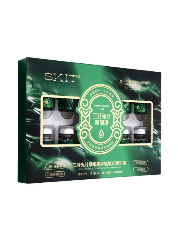 Набор сывороток для лица 5 мл х10 шт, против морщин с травами (biden pilosa)