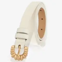 Ремень жен 03-01-01-01, Март2514, 1,8*0,3*110 см, без винта, пряж золото, 1 прокол,