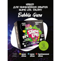 Набор для опытов и экспериментов &laquo;Слайм лаб&raquo; &laquo;Неон. Бабл гам&raquo;