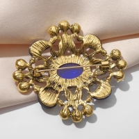 Брошь &laquo;Императрица&raquo; награда, цветная в чернёном золоте