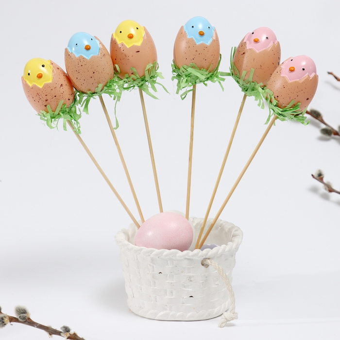 Пасхальный набор &laquo;Декор на палочке. Птенчики&raquo; 5,5 &times; 17,5 &times; 30 см