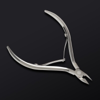 Кусачки маникюрные для кутикулы &laquo;Premium&raquo;, двойная пружина, 10 см, длина лезвия - 8 мм, на блистере, цвет серебристый