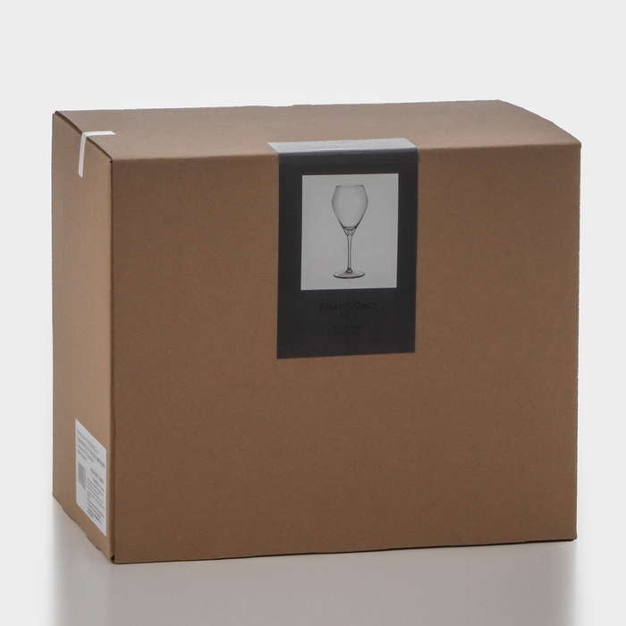 Набор стеклянных бокалов для вина &laquo;Брависсимо&raquo;, 360 мл, 6 шт