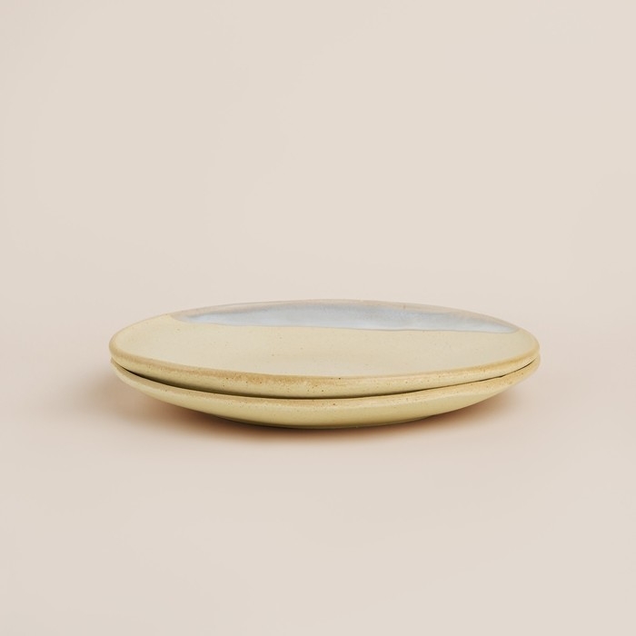 Набор тарелок фарфоровых SL Home &laquo;Волный Сардинии&raquo;, d=27,5 см, цвет бежевый