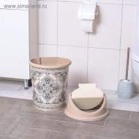 Ведро с плавающей крышкой &laquo;Мозаика&raquo; 14 л, декор