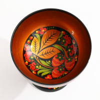 Конфетница,  14&times;14 см, хохлома
