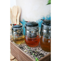 Чайник стеклянный заварочный Magistro &laquo;Мехико&raquo;, 500 мл, с металлическим ситом, пластиковая колба