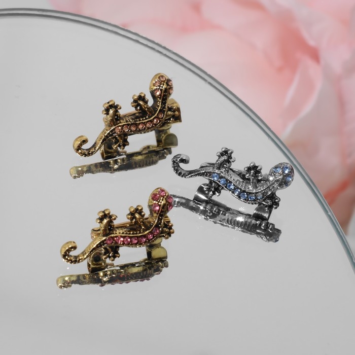 Брошь &laquo;Ящерка&raquo; мини, цвет МИКС (неделимая фасовка 12 шт., цена за шт.)