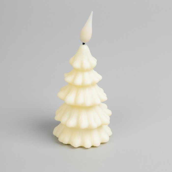 Светодиодная фигура &laquo;Ёлочка&raquo; 6 &times; 12 &times; 6 см, пластик, батарейки AG13х3 (в комплекте), свечение тёплое белое