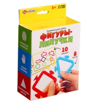Развивающий набор &laquo;Фигуры-липучки&raquo;, 10 заданий, 8 фигур, 3+