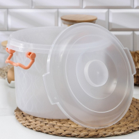 Контейнер пищевой, 8 л, прозрачный, ручки микс