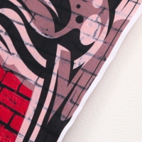 Фотофон винил "След от шин + кирпичная стена" 80х120 см