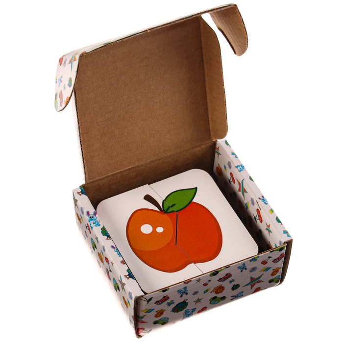 Картинки-половинки &laquo;Овощи-фрукты&raquo;