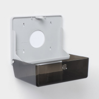 Диспенсер бумажных полотенец в листах, пластиковый, 27&times;20&times;10 см, цвет серый