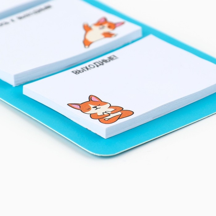 Стикеры с липким слоем &laquo;Корги неделька&raquo;, 3 шт, 30 л