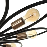 Люстра 2138/8 E27 40Вт черно-золотой 80х80х20 см BayerLux