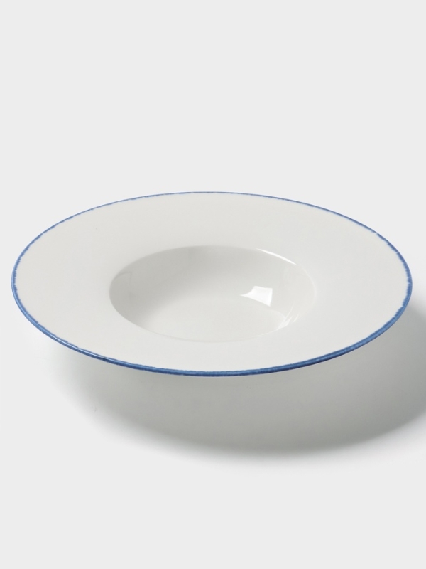 Тарелка для пасты "Blue Lagoon" Magistro 26см, 26,5х5,5, цвет белый, синий