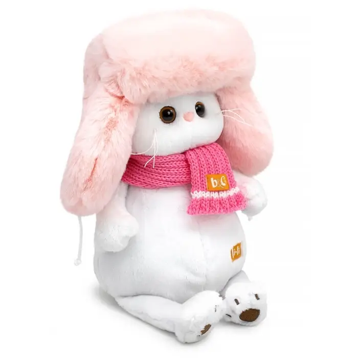 Мягкая игрушка &laquo;Кошечка Ли-Ли&raquo;, в меховой шапке и шарфе, 24 см