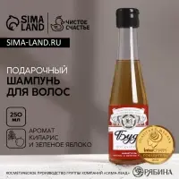 Шампунь для волос пиво &laquo;Будь!&raquo;, 250 мл, аромат кипариса и зелёного яблока, Чистое счастье