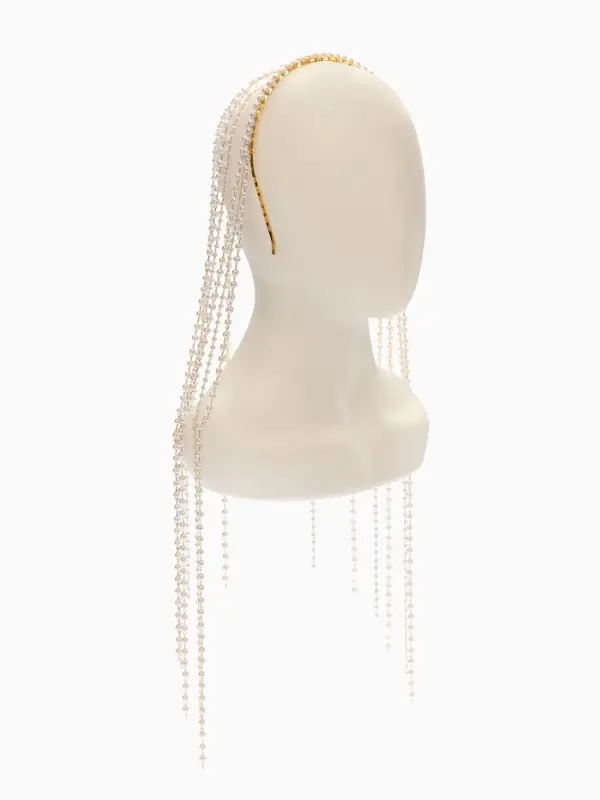 Украшение для волос &laquo;Паутина&raquo;, 50 см, белое в золоте