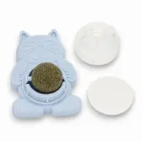 Игрушка для кошек из кошачьей мяты "Большой Кот" на основании, 4,5х6х6 см, синий