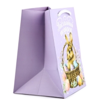 Пакет подарочный под кулич &laquo;Пасха&raquo;, заяц, 12 х 18 х 12 см