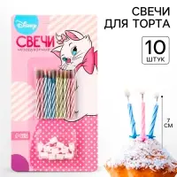 Свечи для торта незадуваемые, набор 10 шт., Коты аристократы