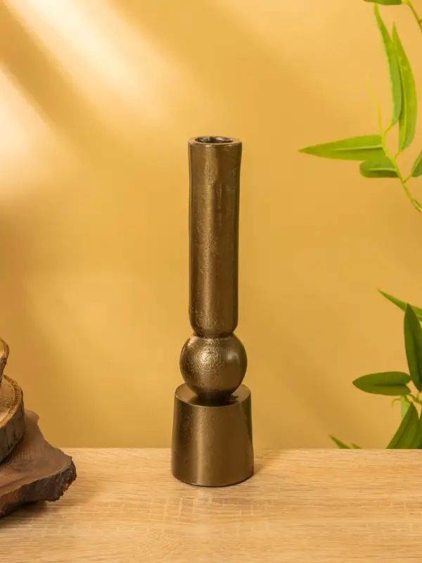 Подсвечник "Геометрия" алюминий 5х5х20,5 см