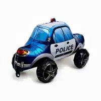 Воздушный шар фольгированный 35" 3D &laquo;Полицейская машина&raquo;, под воздух