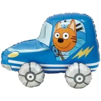 Воздушный шар фольгированный 3D 29" &laquo;Три Кота. Коржик в машине&raquo;
