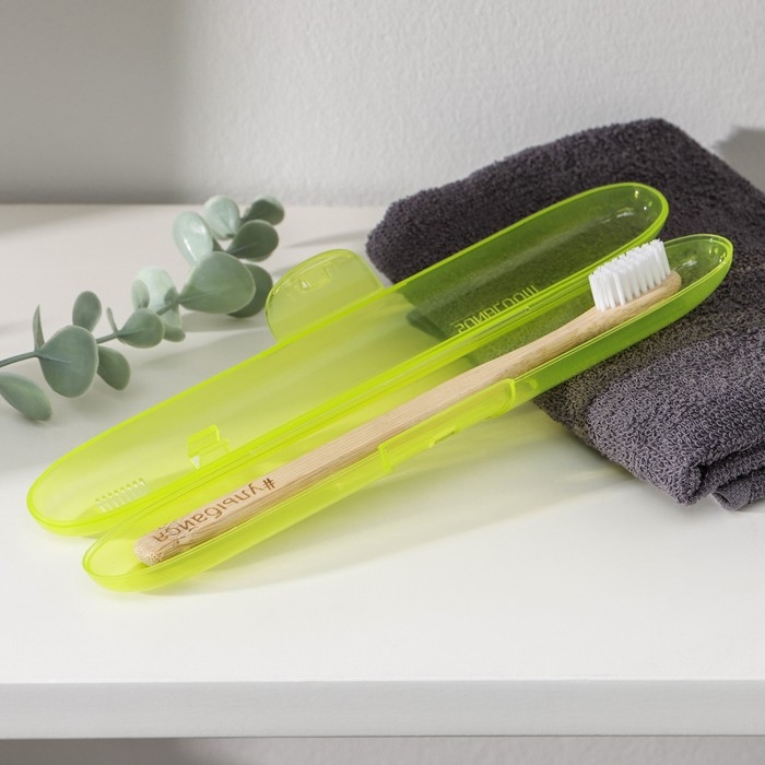 Футляр для зубной щётки, 21&times;3,1 см, цвет МИКС