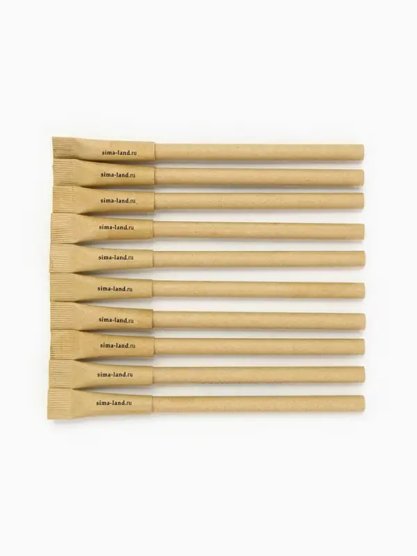 Эко-ручка, синяя паста 1.0 мм "Учителю с благодарностью"  МИКС