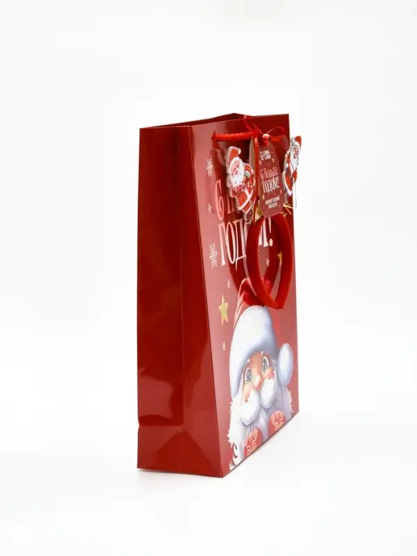 Пакет подарочный &laquo;Новогодняя сказка&raquo;, с ободком, 31 &times; 11 &times; 40 см