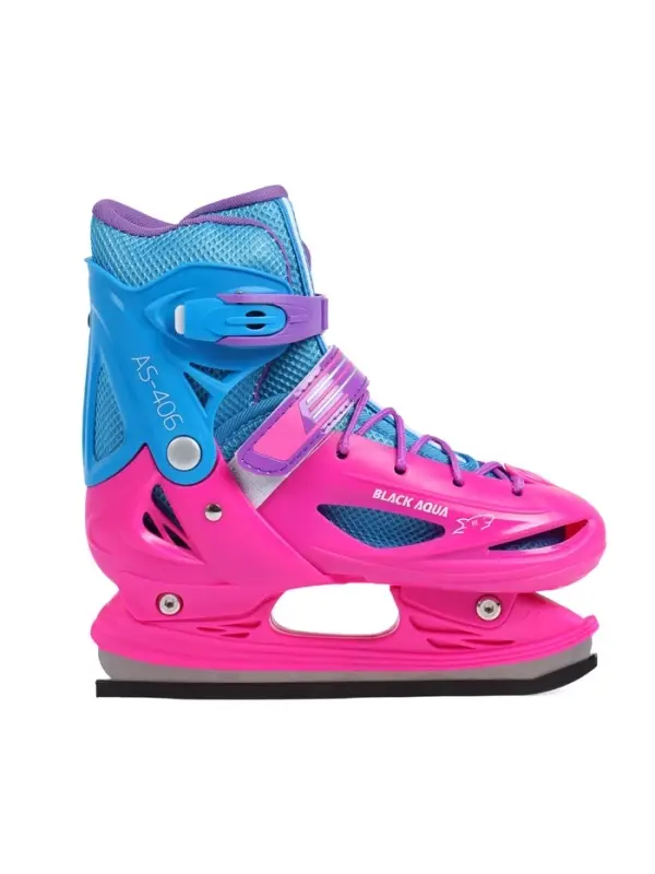 Коньки для фитнеса с роликовой платформой BlackAqua (р.34-37, мультиколор)