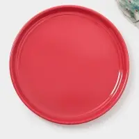 Блинница новогодняя Доляна &laquo;Волшебный праздник&raquo;, 23.5&times;9.7 см, доломит, белая