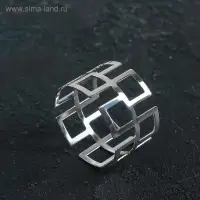 Кольцо для салфетки &laquo;Гео&raquo;, 4,5&times;3 см, цвет серебряный