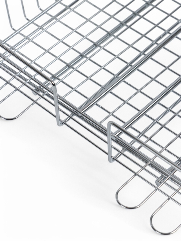 Решетка гриль, хромированная сталь, 57 х 22 х 22 см, глубина 5 см