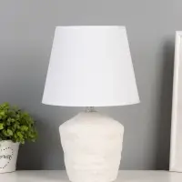 Лампа настольная "Песочные замки" 1х40Вт Е14 белый 21х21х32 см RISALUX