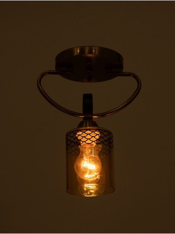 Люстра "Океан" 1х40Вт Е27 латунь 22х15х28см