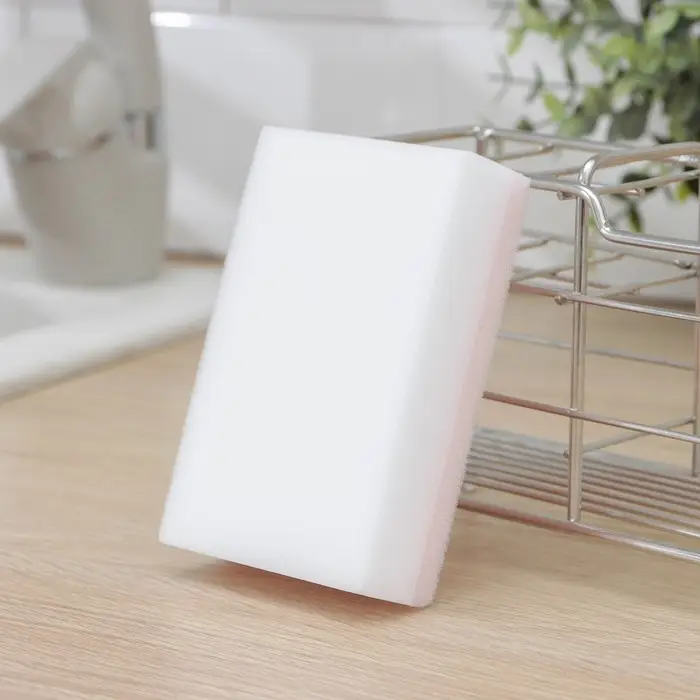 Губка меламиновая для удаления пятен, с поролоновым слоем, 11&times;7&times;3 см