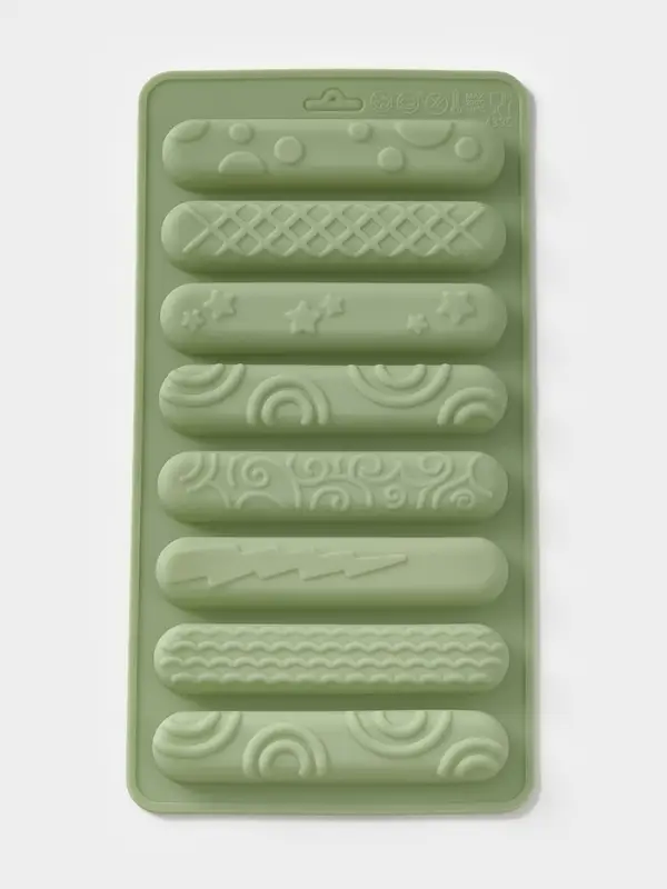 Форма для выпечки шоколада и печенья, 20x10x1,7 см, 8 ячеек