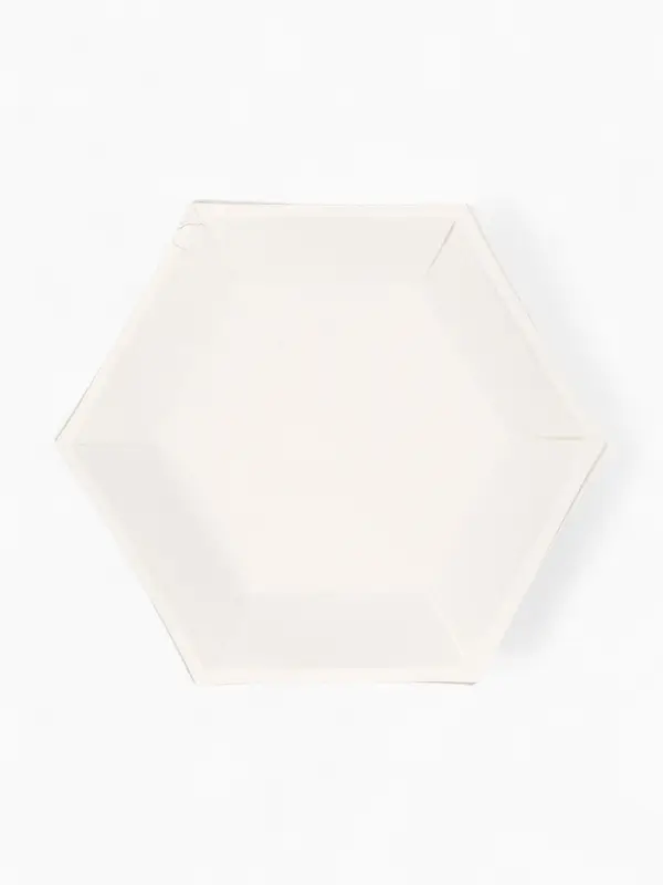 Набор тарелок мрамор розовый 23 см. (10 шт)