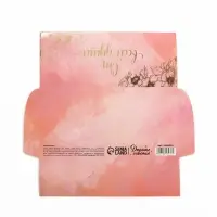 Конверт для денег с наклейкой, &laquo;От всей души&raquo;, тиснение, 17.5 х 9 см