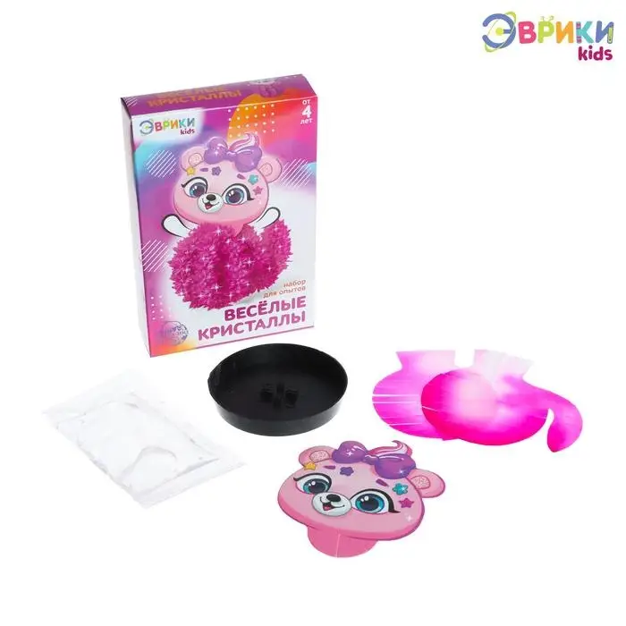 Выращивание кристалла &laquo;Чудесные. Мишка&raquo;, набор для опытов