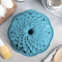 Форма для выпечки Доляна &laquo;Хризантема&raquo;, силикон, 22&times;7.5 см, МИКС