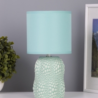 Лампа настольная "Иссин" 1х40Вт Е14 бирюзовый 15х15х30см