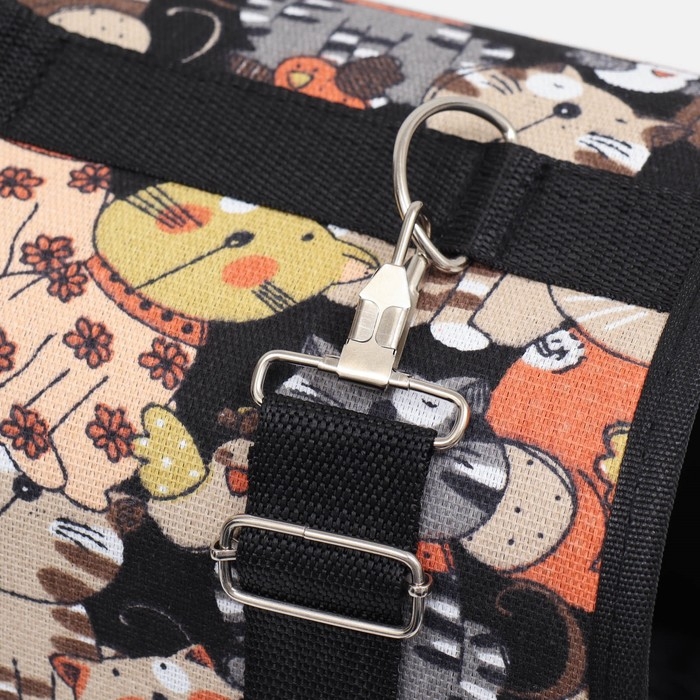 Сумка-переноска каркасная "Кошки", размер L, 53 х 21 х 29 см