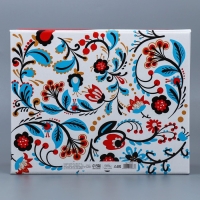 Коробка подарочная новогодняя складная &laquo;Народная&raquo;, 31,2 х 25,6 х 16,1 см, Новый год