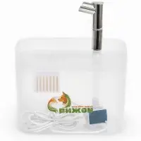Фонтан для кошек и собак 1,5 л, 16,5 х 13 х 12 см, евророзетка, прозрачный